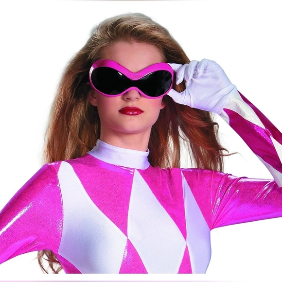 NEW Disguise Women's Pink Ranger Sassy Bodysuit Costume, Sz Medium - Picture 3 of 3